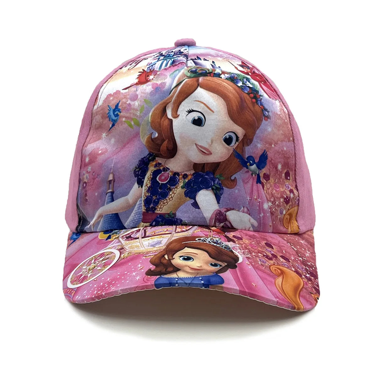 Disney-prinsesse Elsa, Anna og Sofia fra Frost – anime-figur – baseballkasket – Terylene-kasket med skygge – tegneseriepige – børnehovedbeklædning – gaver