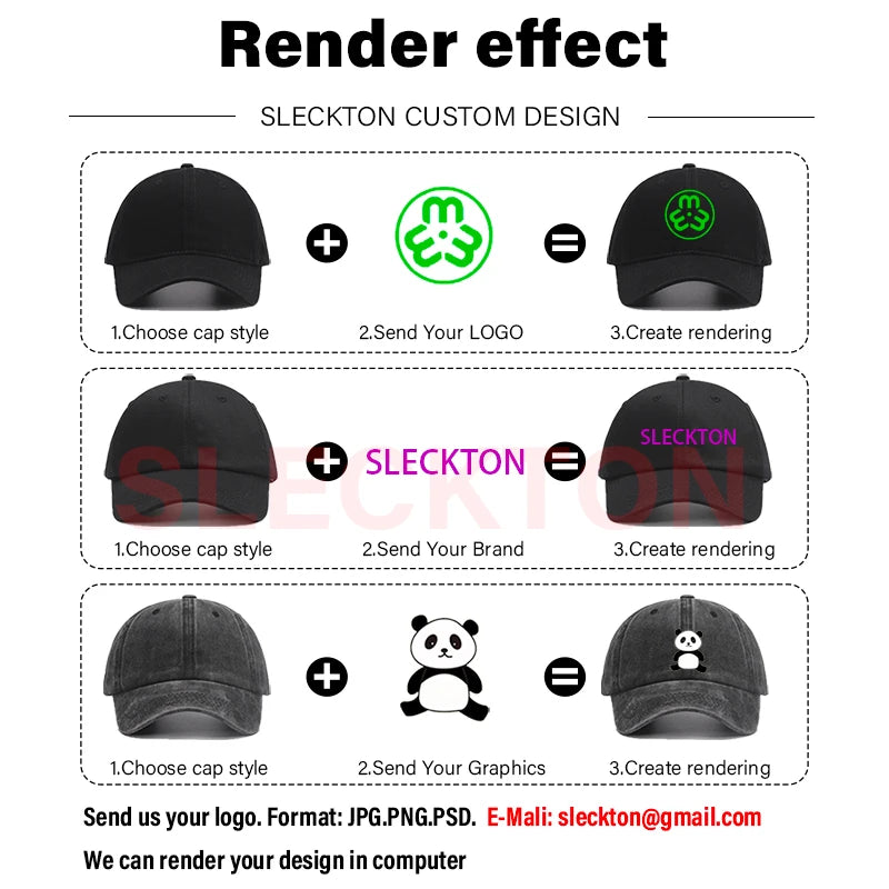 SLECKTON Mützen mit individuellem Logo – Hochwertige Hip-Hop-Snapback-Caps – Buchstabenstickerei – Markendesign – Trucker-Cap – Großhandel – Mützen für Erwachsene
