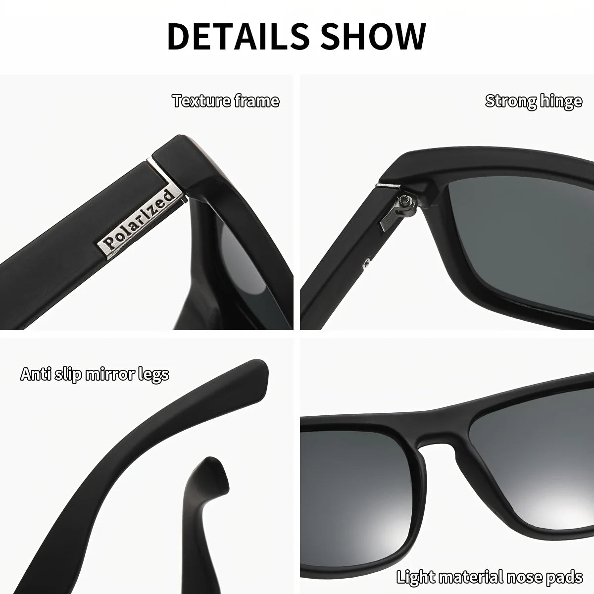 7Pairs Special Offer Square Polarized Sunglasses Anti Glare Sun Shades For Summer Party Vacation Travel Driving Fishing Glasses