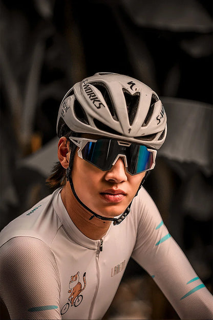 LAMEDA polariserede cykelbriller til landevejscykling UV400 mountainbike-solbriller cykelbriller sportsbriller udendørs solbriller til mænd og kvinder