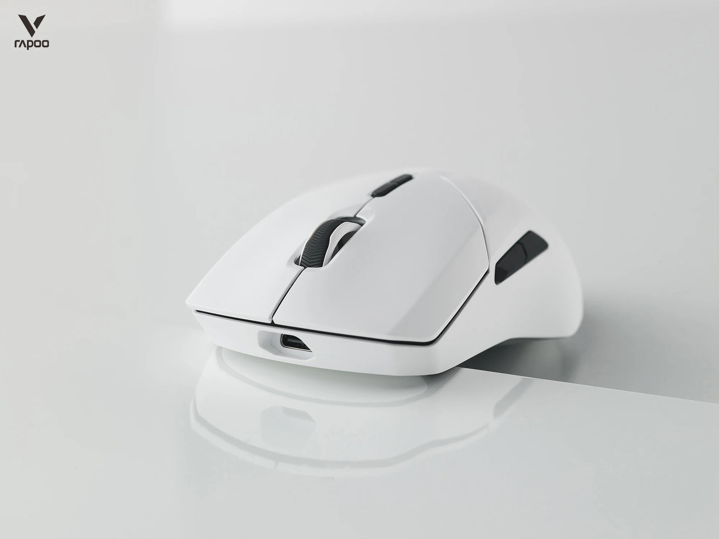 Ratón gaming inalámbrico Rapoo VT9PRO PAW3398 68g, con cable, programable, ergonómico, 26000DPI, recargable Type C, accesorio para PC gamer