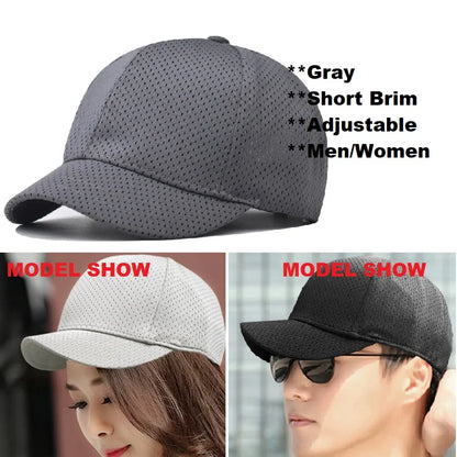 Big Head Plus Size Summer Mesh Baseball Cap for Men Women Trucker Breathable Hat Adjustable for Outdoor Sports Running