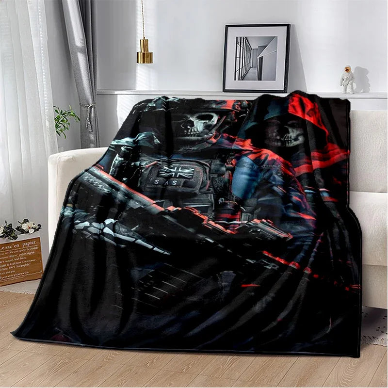 29 Style New Call of Duty COD Ghost Simon Gun Games Blanket,Soft Throw Blanket for Home Bedroom Bed Sofa Travel Cover Kids Gift