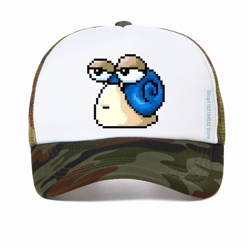Czapka baseballowa z nadrukiem Harajuku MapleStory – urocza i zabawna, męska, w koreańskim stylu, dla fanów gier, otaku i hipsterów – czapka z możliwością personalizacji