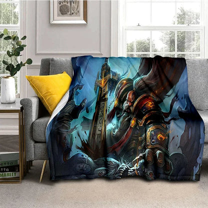WOW, World of Warcraft  Demon Hunter, Lich King Game 3D Soft Blankets,Throw Blanket for Picnic Beds Sofa Home Bedroom Kids Gifts