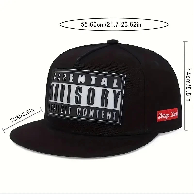 Cappellino con visiera piatta, patch alla moda, chiusura a scatto, cappellino da baseball hip hop a blocchi di colore, unisex, leggero, con protezione solare, cappellino "Dad Hat" per donne e uomini