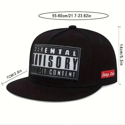 Cappellino con visiera piatta, patch alla moda, chiusura a scatto, cappellino da baseball hip hop a blocchi di colore, unisex, leggero, con protezione solare, cappellino "Dad Hat" per donne e uomini
