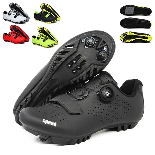 New Unisex pedal Cycling Shoes Flat shoes Suitable For Mountain Sports Pedal Self-Locking Cycling Shoes Breathable Cycling Shoes