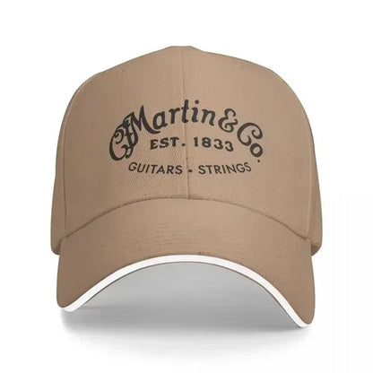 Authentic Martin Guitar Black Design Cap Baseball Cap Streetwear Winter Hats Woman Men