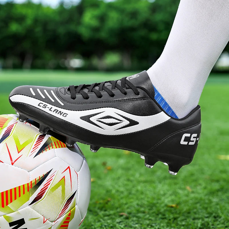New Men’s Football Boots Grass Cleats Soccer Shoes Match Adult Indoor Ultralight Non-Slip Boys Futsal Sport Turf Comfortable