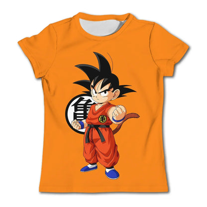 Anime Dragon Ball Goku Print T Shirts Cartoon Shirt Summer Breathable T-shirt And Comfortable T-shirts Mens Clothes Tops