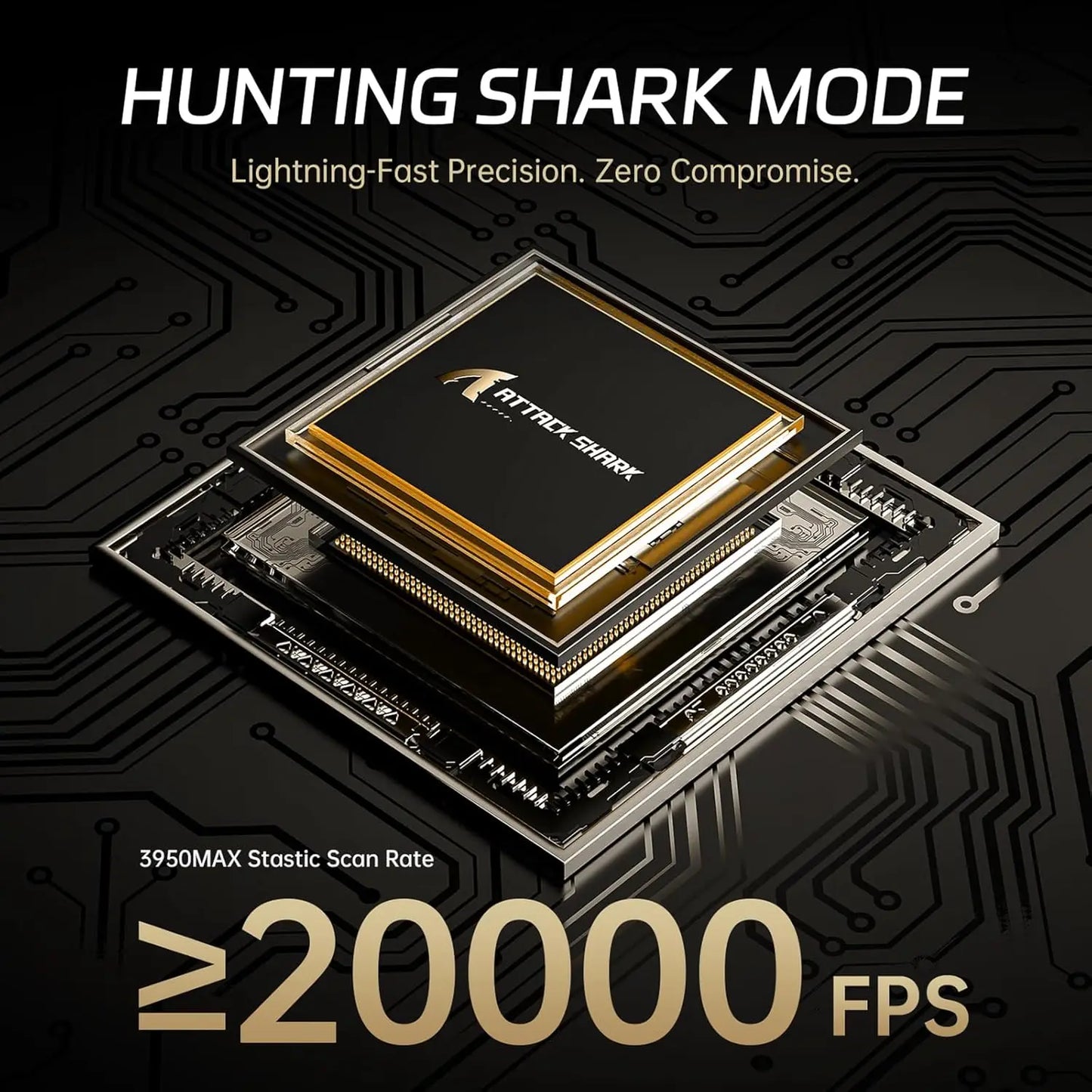 ATTACK SHARK R11 ULTRA 49g kulfiber 8000Hz trådløs gamingmus, 42000 DPI, 20000 FPS, PAW3950MAX, Nordic 52840-chip