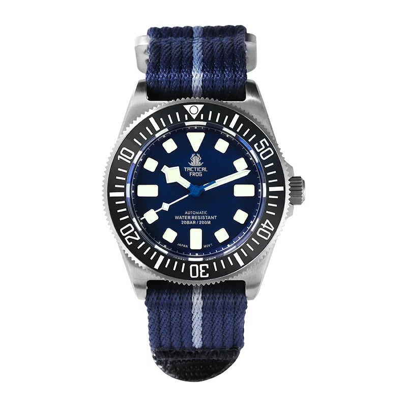 Tactical Frog FXD V4 Mechanische Uhr NH35 Automatikwerk Titan-Herrenuhr 200m wasserdicht Saphirglas Leuchtzeiger 42mm Uhr