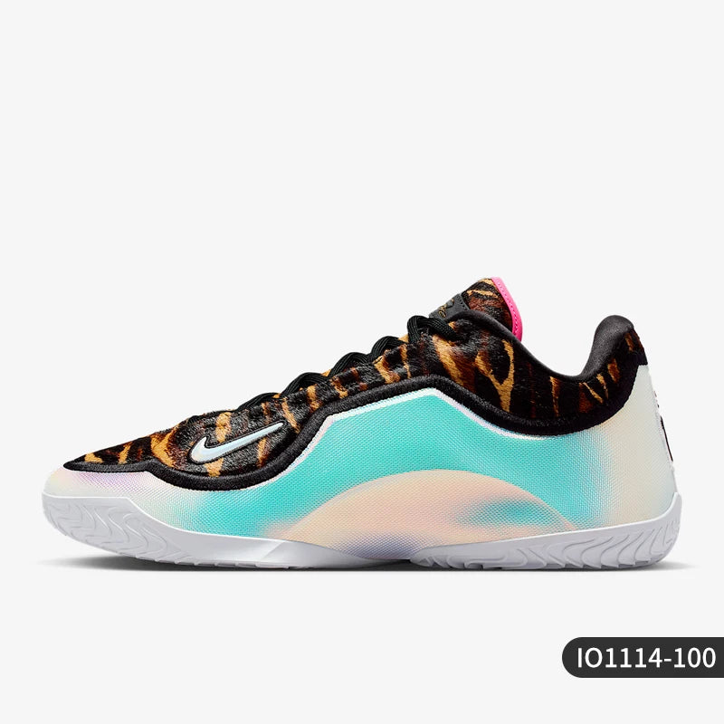 Nike genuine winter men's low cut shock-absorbing fashionable basketball shoes IO1114-100
