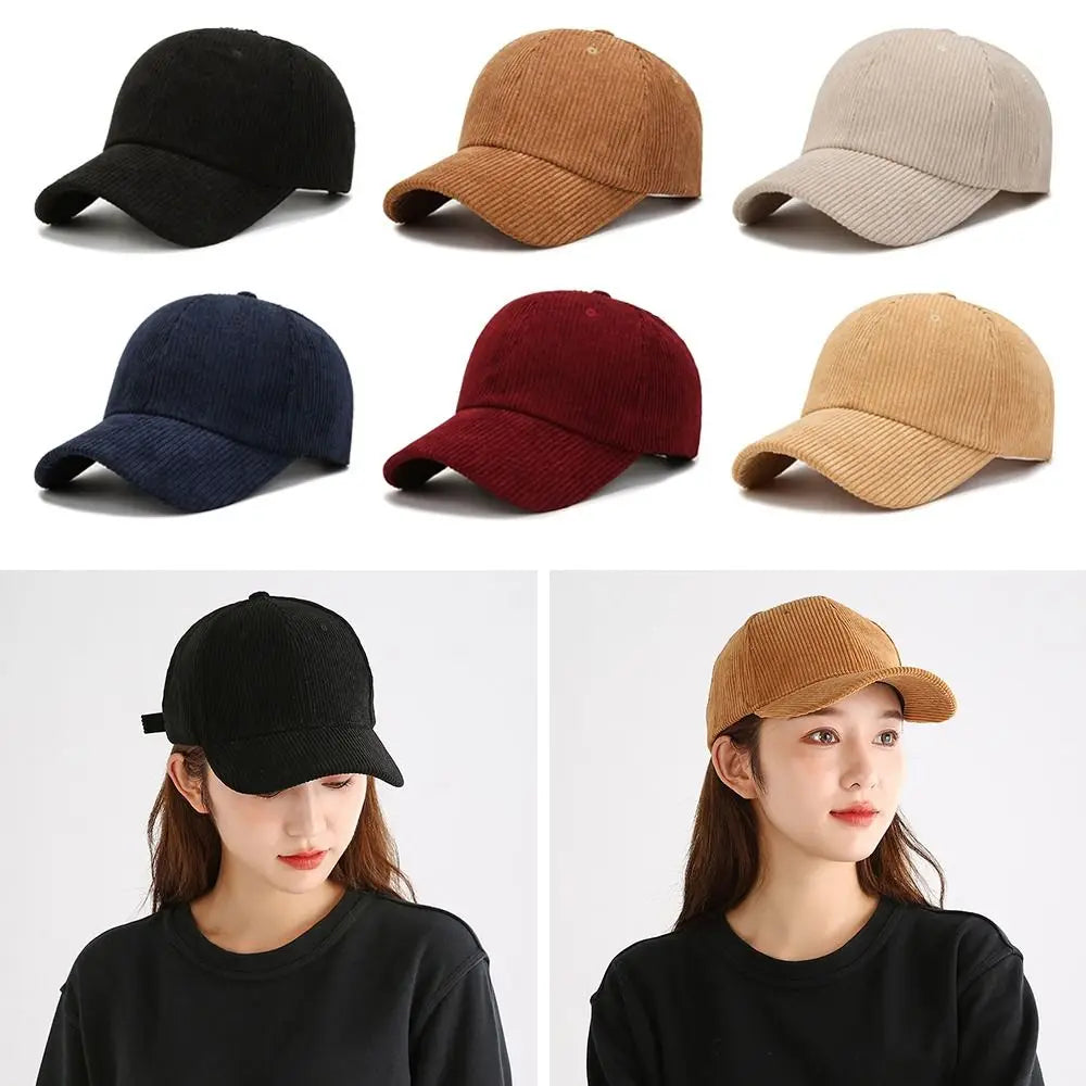Unisex corduroy baseballpet, verstelbare zonnehoed, hiphop-pet voor heren