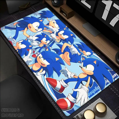 Anime Sonic The Hedgehog Mouse Mat Desk Mat With Pad Gaming Accessories Prime Gaming XXL Keyboard Pad Padding Mat