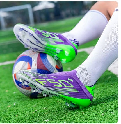 Nouvelles chaussures de football pour hommes, chaussures de football sur gazon, ultralégères, confortables, crampons d'intérieur antidérapants, crampons FG pour terrain synthétique, futsal, adulte, antidérapantes