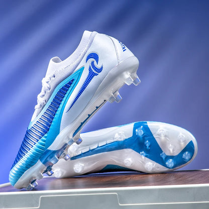 Nouveaux hommes bottes de Football adulte antidérapant Sport de plein air entraînement crampons chaussures de Football garçons longues pointes respirant Match confortable