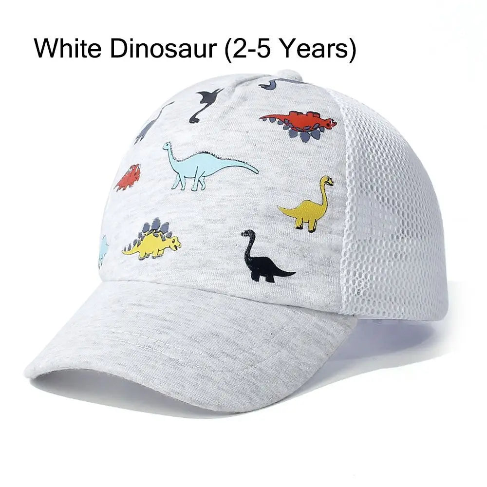 Toddler Baseball Hat Sun Protection Baby Cap Adjustable Fit Mesh Baseball Hat Outdoor Beach Sun Cap for Kids 1-5Years
