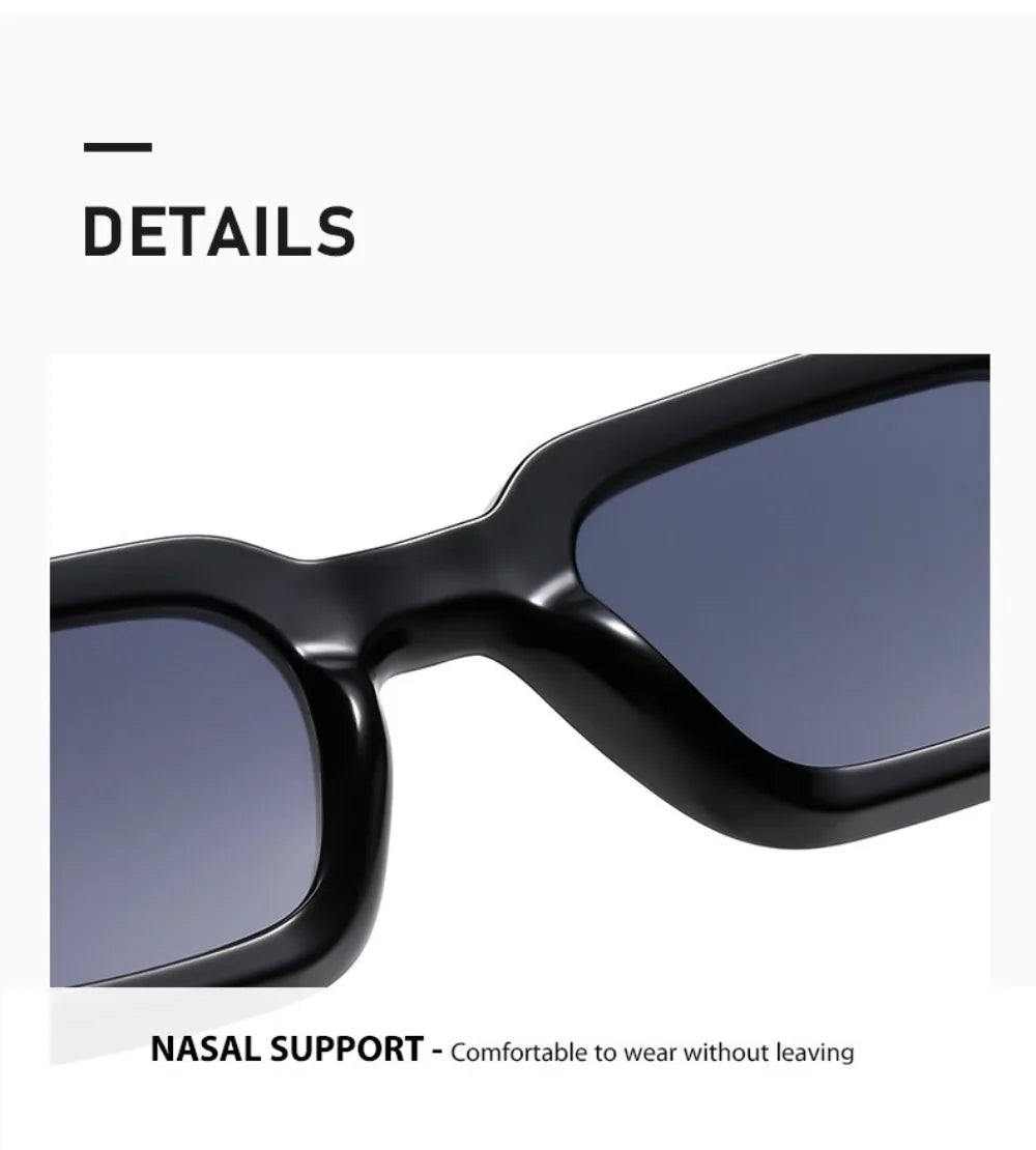 UV Protection Small Frame Square Sunglasses Punk Square Women Sun Glasses Leopard Print UV400 Retro Eyewear Photography