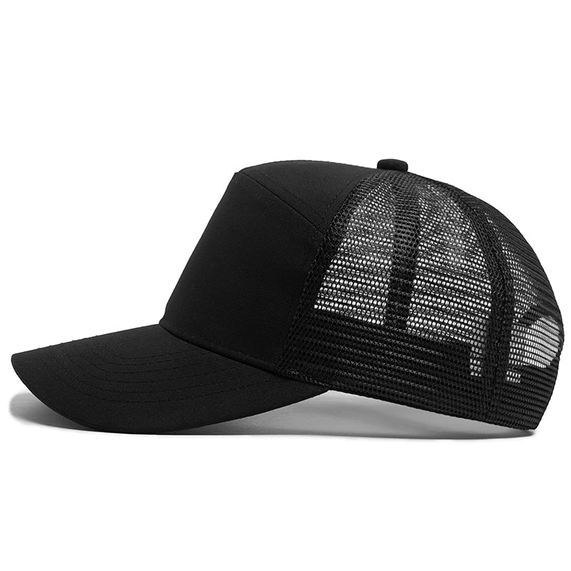 Sommer-Baseballkappe mit 7-Panel-Design, Fashion-Hip-Hop-Mesh-Kappen, Herren-Trucker-Cap, Visier, Hardtop, Snapback, Damen, Unisex, coole neue Marke