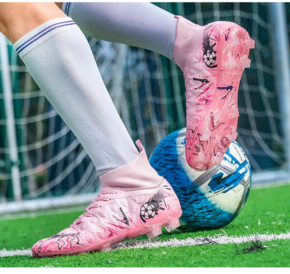 1 paire de chaussures de football pour adultes avec crampons TF, pour les étudiants, durables, antidérapantes, pour l'entraînement sur gazon et les matchs de football