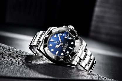 PAGANI DESIGN Men's Automatic Mechanical Watch PD1661 8215 Dive Stainless Steel Waterproof Clock Sapphire Reloj Hombre