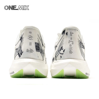 ONEMIX Nylon Carbon Board Marathon Running Racing Shoes, Professional Stable Support, Shock Relief, Ultra-light Rebound Sneakers