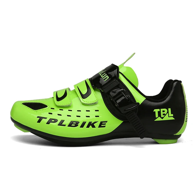 New Men’s and Women’s Bicycle Shoes Outdoor Cycling Shoes with Three Functional Soles Professional Training Shoes
