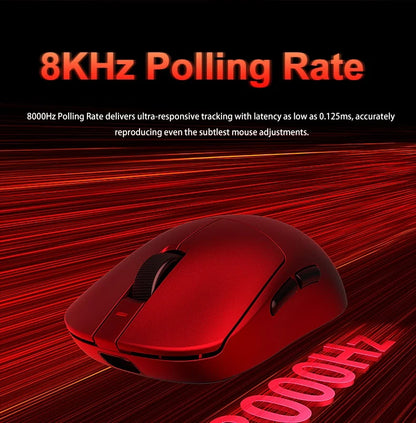 Aula V9 Ultra безжична e-sports гейминг мишка Double 8k 3mode PAW 3950 8k 55g, лека ергономична мишка, персонализиран аксесоар за PC