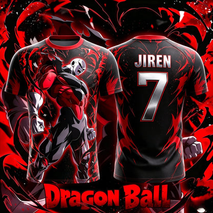 Dragon Ball 2026 Summer New NO.10/7 Jiren Anime T-Shirt Adult Men's 3D Printed Football Jersey T-Shirt Kids Special Jersey Y2k