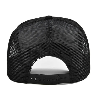 Gorra de béisbol de moda para primavera-verano, de malla estampada y transpirable, con logotipo personalizado para hombres, mujeres y parejas; gorra con visera, casquette.