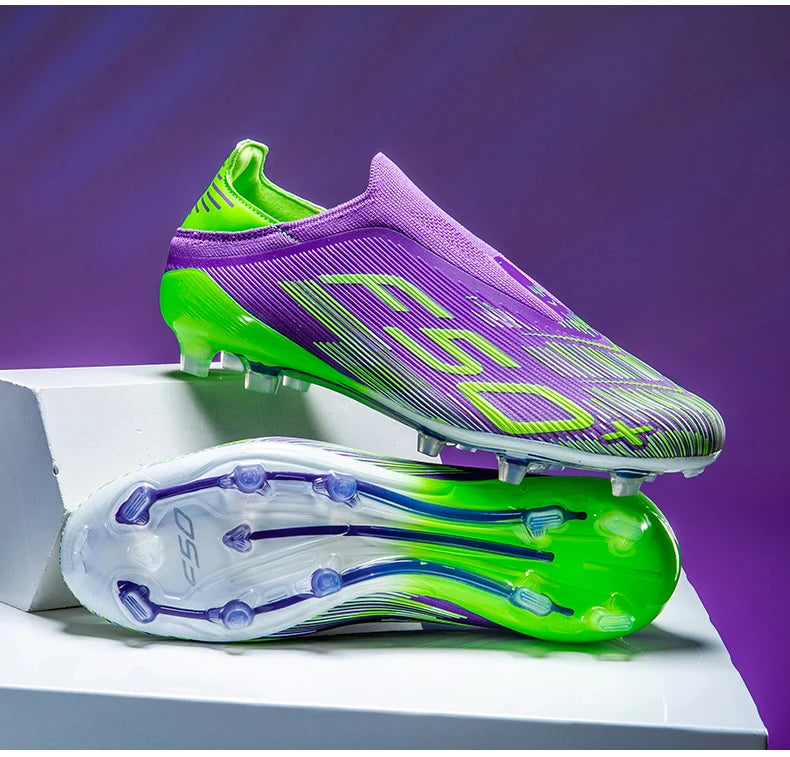 Nouvelles chaussures de football pour hommes, chaussures de football sur gazon, ultralégères, confortables, crampons d'intérieur antidérapants, crampons FG pour terrain synthétique, futsal, adulte, antidérapantes