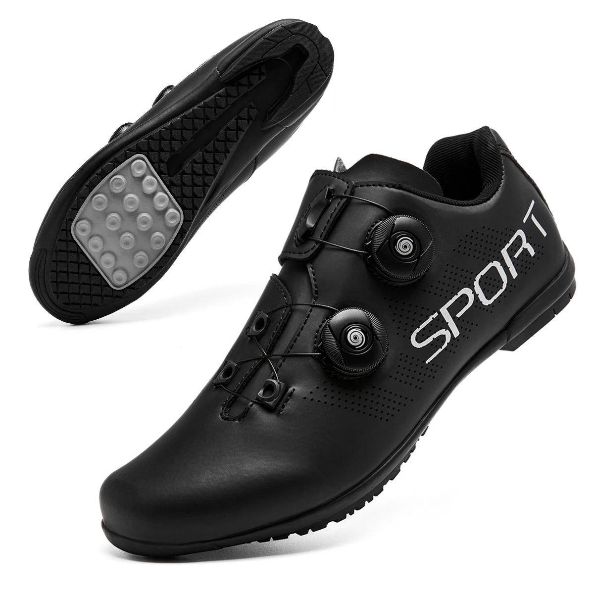 New outdoor rubber soled cycling shoes Breathable and comfortable professional sports rubber cycling shoes
