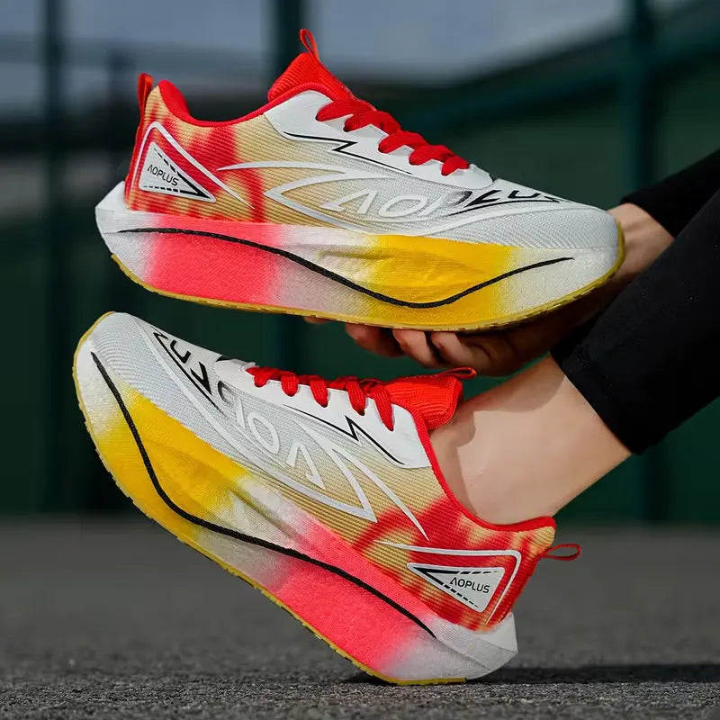 2026 Air Cushion Jogging Running Shoes Carbon Plate Marathon Men's Sports Breathable Lightweight Women's Non-Slip Sneakers