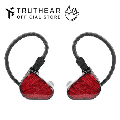 TRUTHEAR x Crinacle ZERO:RED kabelgebundene audiophile In-Ear-Kopfhörer mit dualem dynamischem Treiber, 0.78 2Pin HiFi-Kopfhörer