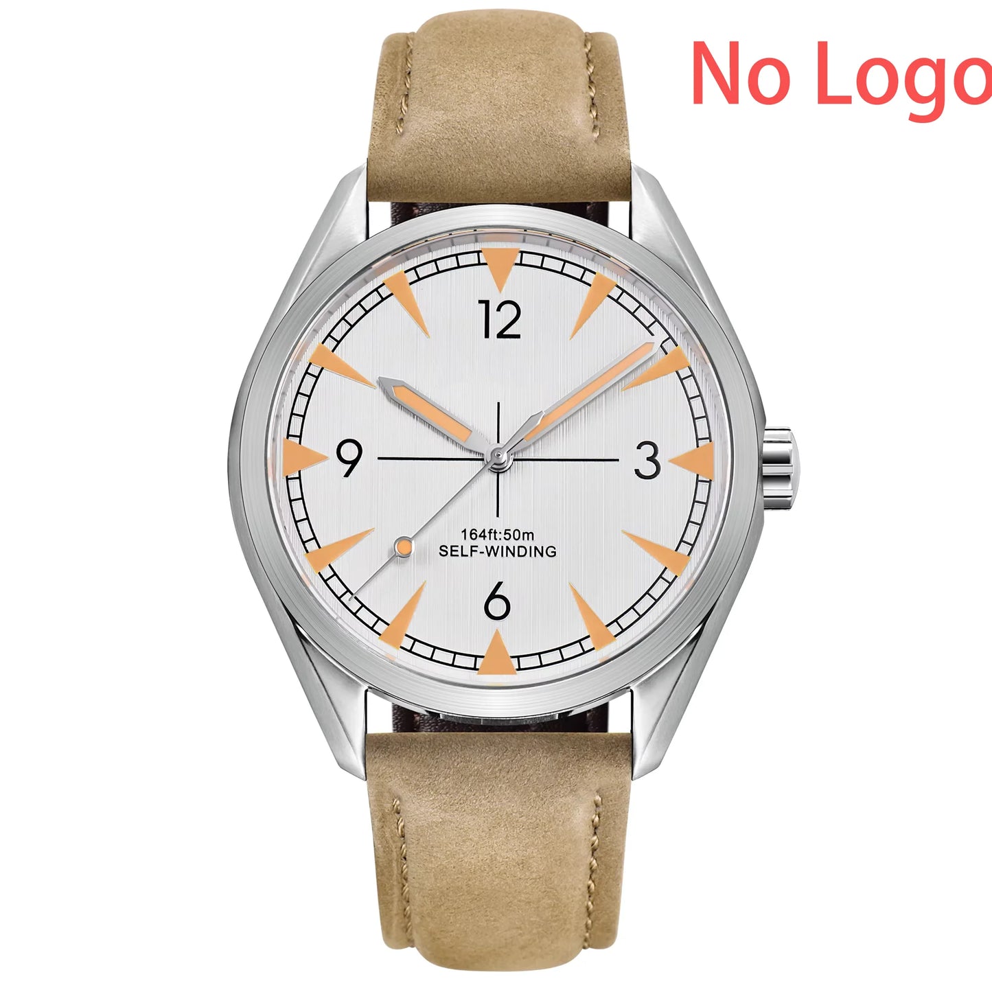 CORGEUT NH35/MIYOTA 8215 Watches Man Cattle Belt Automatic Mechanical Sapphire Glass Watches Fashion Casual Sports Watches