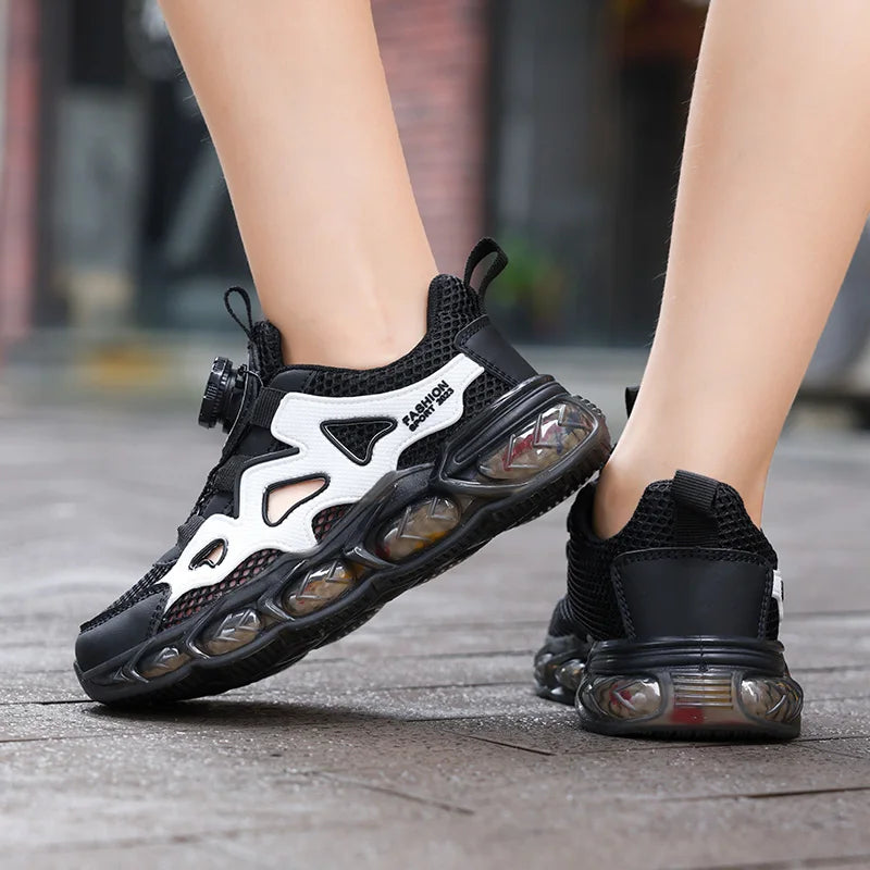 Children's Sports Shoes Ultra-Light Mesh Breathable School Training Running Shoes Soft Sole Anti-Slip Casual Walking Shoes for Kids