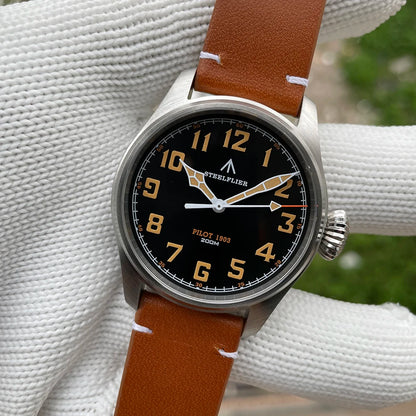 STEELFLIER Official SF740V New Quartz Wristwatch Super C3 Luminous 200M Waterproof VH31 Mute Movement Man Fashion Business Watch