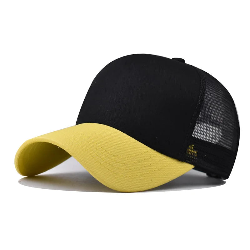 Baseball Cap Adult Net cap Shallow curved eaves Hat Unisex Summer hat Breathable hat shade Spring Autumn Cap Hip Hop Fitted Cap