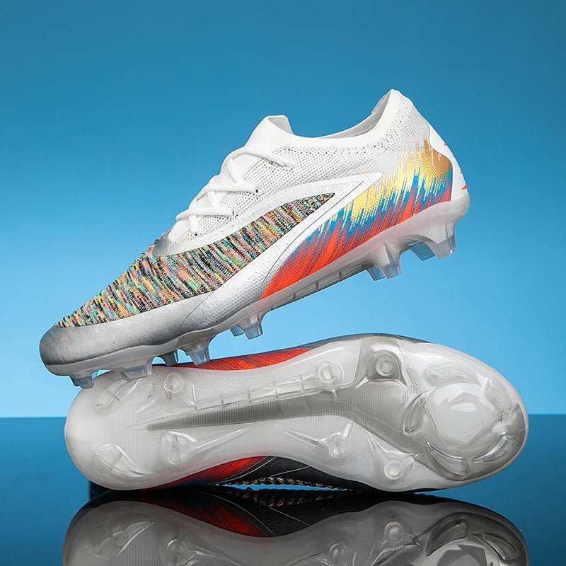 Nouvelles chaussures de football pour hommes, ultralégères, pour l'entraînement en extérieur, livraison directe, chaussures de foot à crampons longs FG antidérapantes