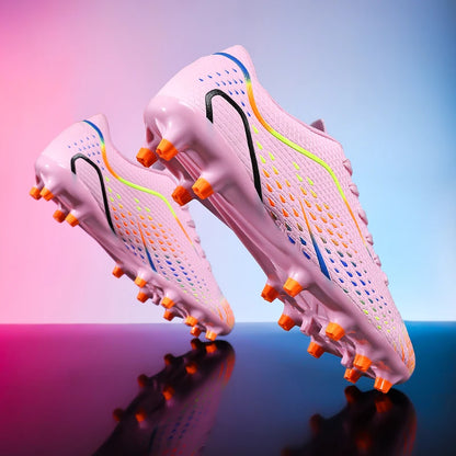 Nouvelles chaussures de football pour hommes, crampons unisexes, chaussures de football professionnelles, vente chaude, chaussures de futsal de haute qualité pour femmes, baskets ultralégères TF/FG