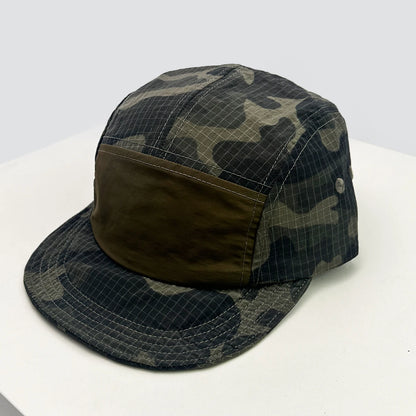 Unisexové kšiltovky CAMO s rychleschnoucí výšivkou písmen, sluneční kšiltovky s barevnými bloky, prodyšné osobní kšiltovky s šikmým kšiltem, univerzální kšiltovky