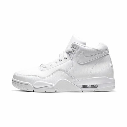 Nike Flight Legacy Comfortable and Versatile Mid-Top Retro Basketball Shoes Men's White/Blue BQ4212-103