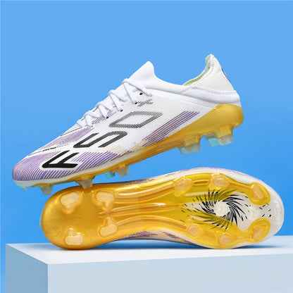 New Men Football Boots Match Grass Cleats High-quality Soccer Shoes Futsal Sneakers Non-Slip Indoor Hot-selling High-top Outdoor