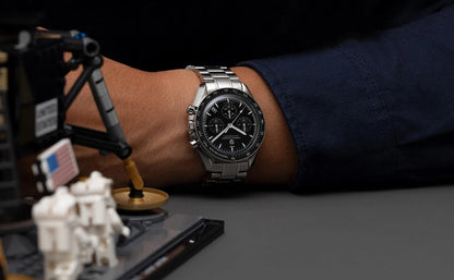 Montre pour homme PAGANI DESIGN « New Moon » – Montre à quartz de luxe, chronographe, verre saphir avec traitement antireflet, lunette en céramique, aiguilles luminescentes
