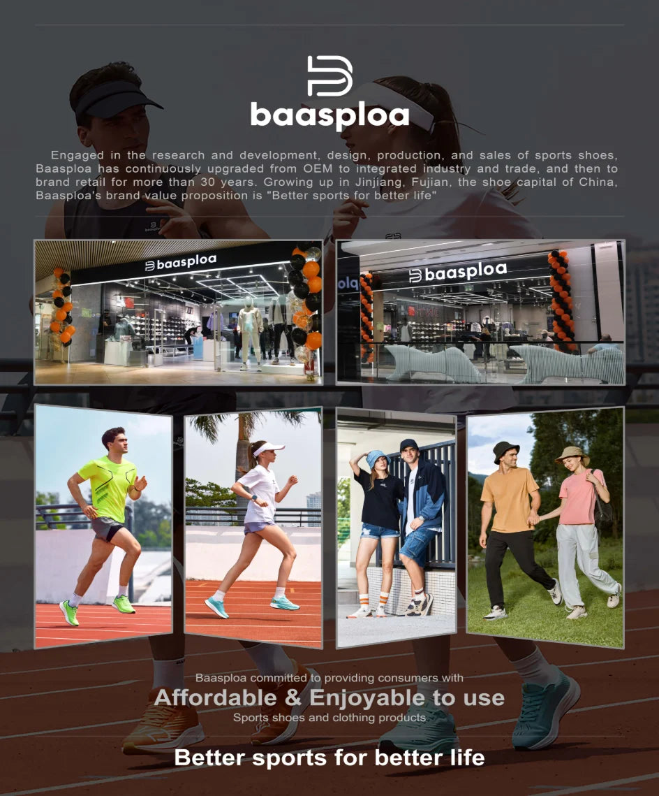 Baasploa Women Sport Shoes Comfort Lightweight Running Shoes for Women Mesh Breathable Casual Sneakers White Walking Sneakers