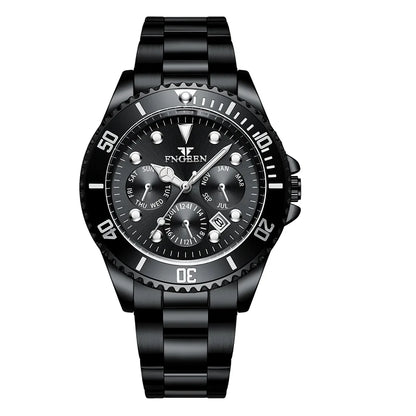 BINBOND luxury quartz watch for men: accurate, with automatic date display, luminous, water-resistant, ideal for sport, business and leisure. Sturdy and durable.