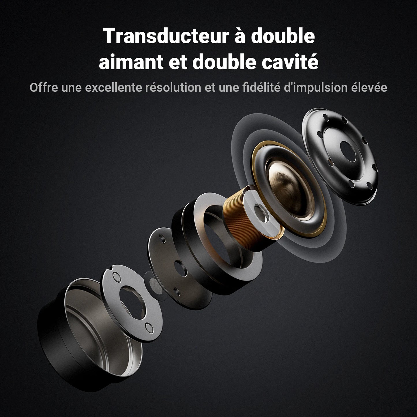 Fosi Audio IM4 Hifi Wired Earphones Open-Back Dynamic Drivers IEM Headphones For Music Monitoring Gaming Earbuds