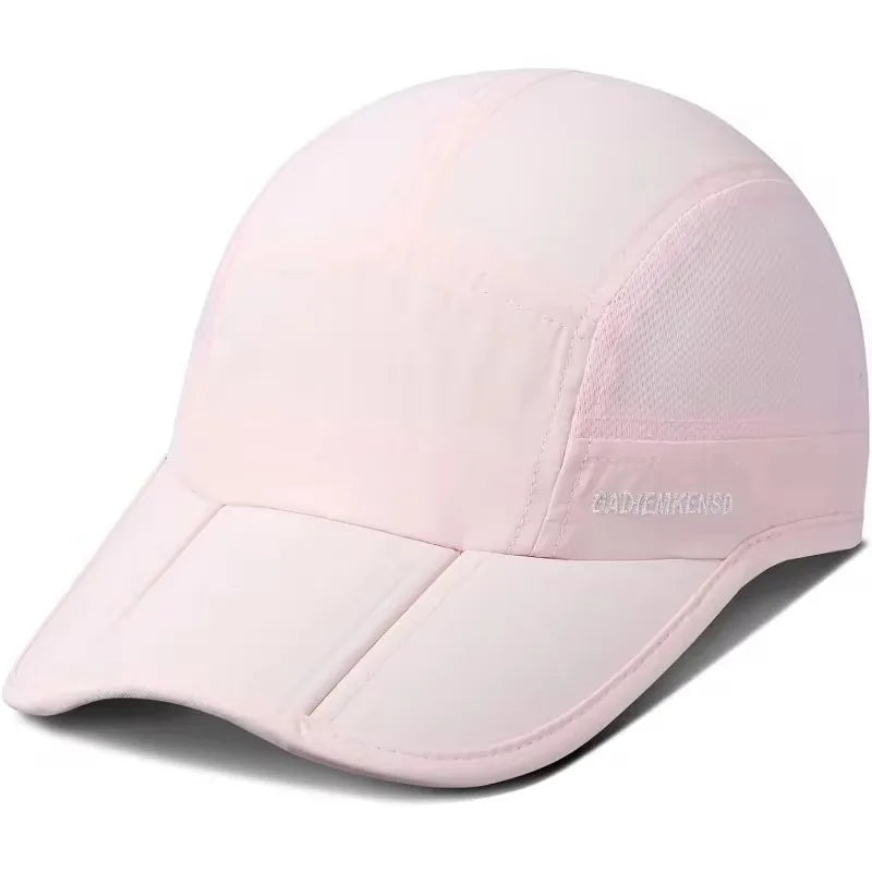 GADIEMKENSD Hitro sušeče se zložljive prenosne bejzbolske kape za moške, poletne z motivom morskih valov, vezenje, unisex športne sončne kape, kapice s snapback zapenjanjem